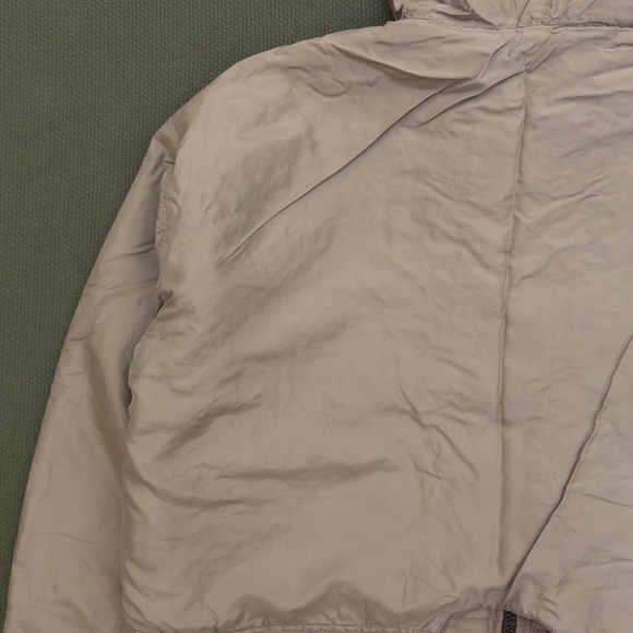 Vintage 90s Silk Bomber Jacket Cropped with Hood - Picture 9 of 15